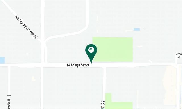 Map of Jade Glow's location at 14 Akilapa Street, Surulere, Lagos